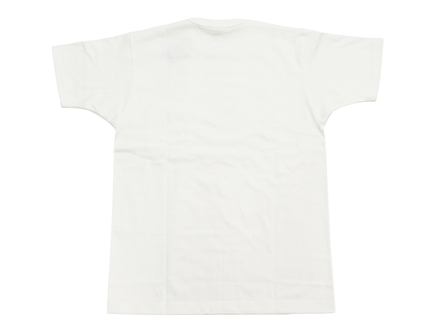 TOYS McCOY Men's Plain Short Sleeve Pocket T-Shirt - Steve McQueen Inspired, Tubular Knit Jersey, Unwashed, Made in Japan (TMC2615 011 Soft Off-White)