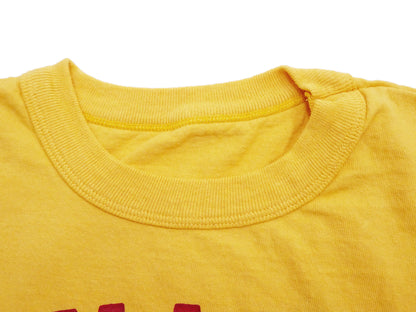 TOYS McCOY Men's Taxi Driver "U.S. Marines" Graphic Short Sleeve T-Shirt - Garment-Dyed Circular-Knit Tubular Tee - Made in Japan (TMC2624 060 Yellow)