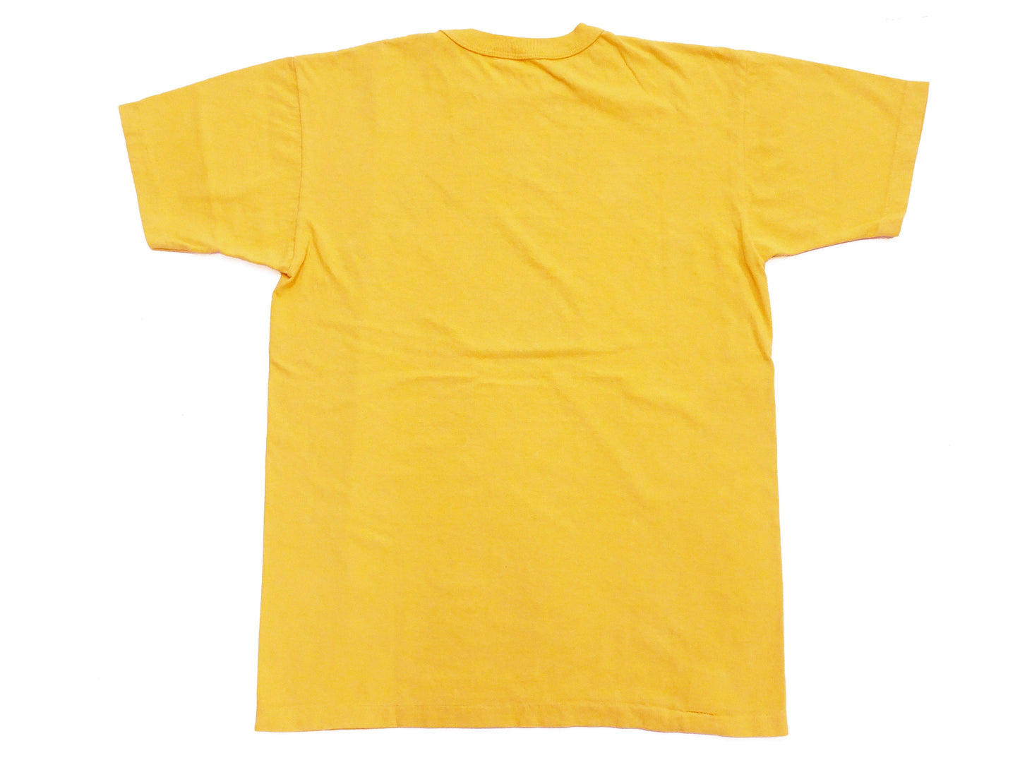TOYS McCOY Men's Taxi Driver "U.S. Marines" Graphic Short Sleeve T-Shirt - Garment-Dyed Circular-Knit Tubular Tee - Made in Japan (TMC2624 060 Yellow)