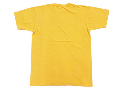 TOYS McCOY Men's Taxi Driver "U.S. Marines" Graphic Short Sleeve T-Shirt - Garment-Dyed Circular-Knit Tubular Tee - Made in Japan (TMC2624 060 Yellow)