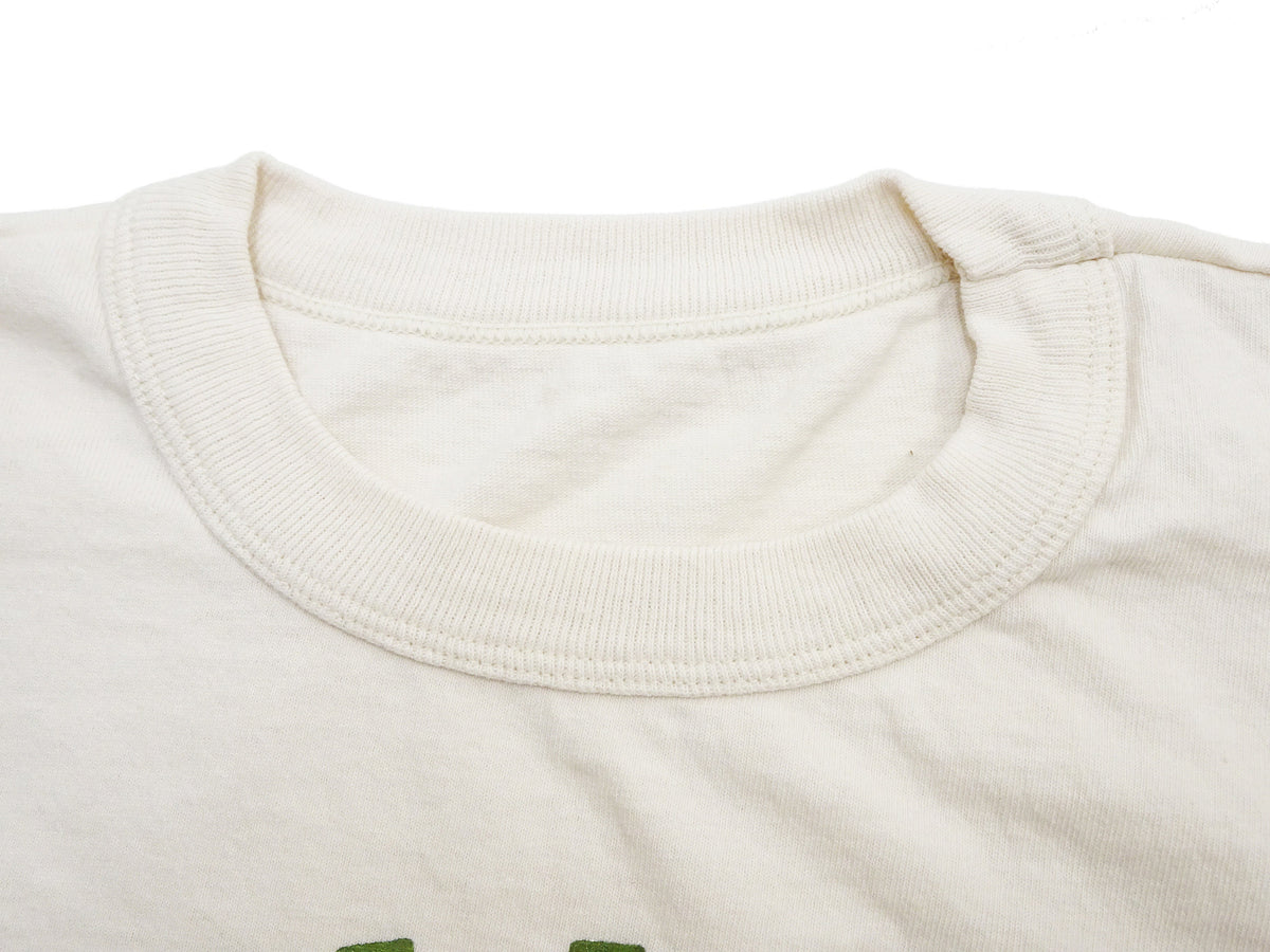 TOYS McCOY Men's Taxi Driver "U.S. Marines" Graphic Short Sleeve T-Shirt - Garment-Dyed Circular-Knit Tubular Tee - Made in Japan (TMC2624 040 Natural)