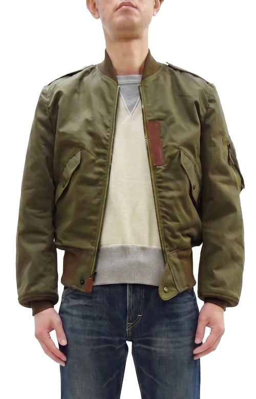 TOYS McCOY Men's L-2 Flight Jacket Personal Equipment Laboratory Test Sample Cotton Twill Model Made in Japan (TMJ2607 160 Olive)