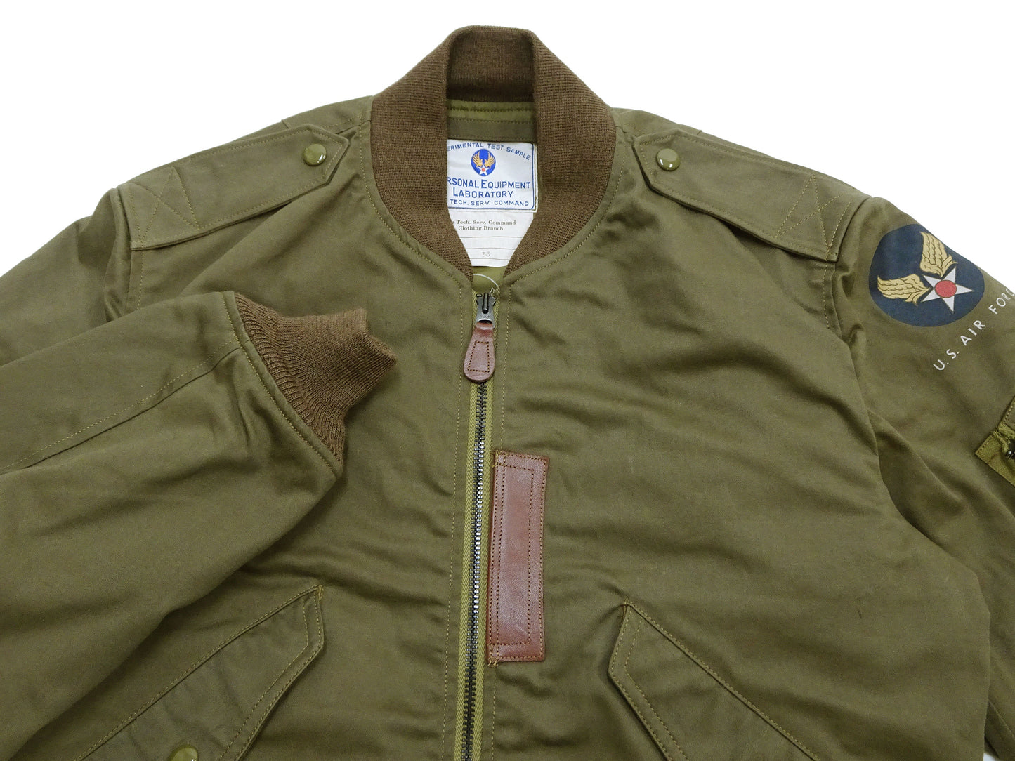TOYS McCOY Men's L-2 Flight Jacket Personal Equipment Laboratory Test Sample Cotton Twill Model Made in Japan (TMJ2607 160 Olive)