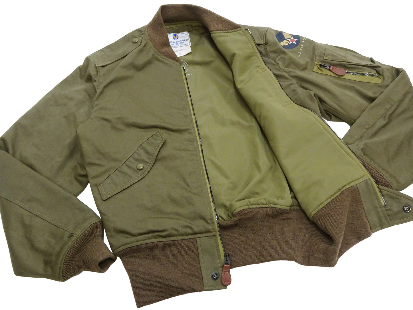 TOYS McCOY Men's L-2 Flight Jacket Personal Equipment Laboratory Test Sample Cotton Twill Model Made in Japan (TMJ2607 160 Olive)