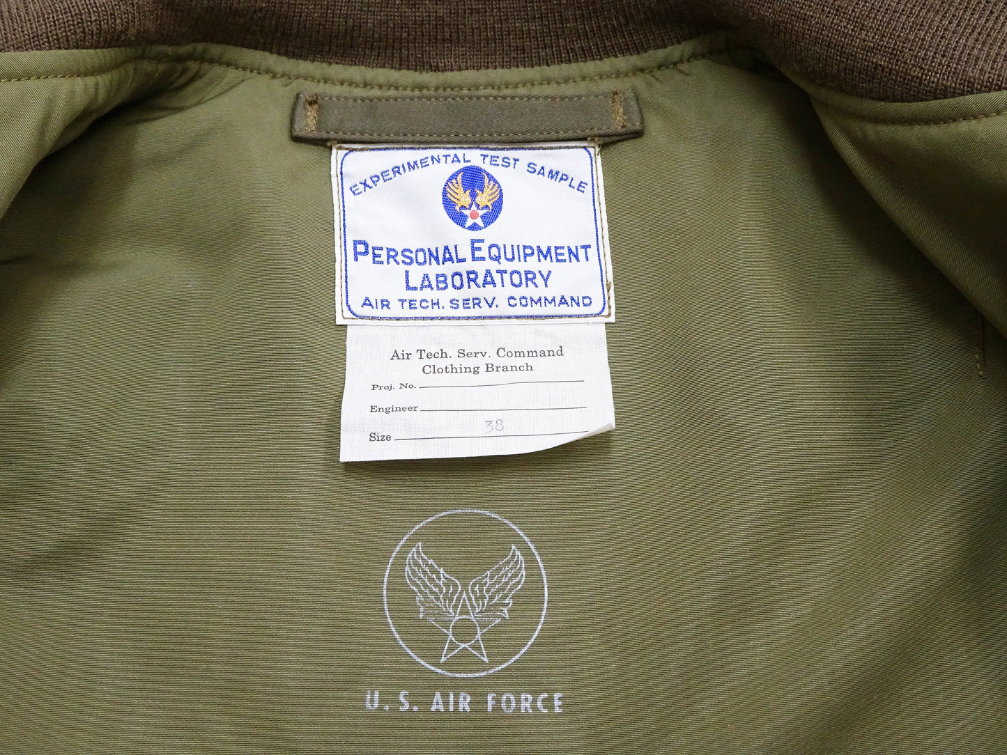 TOYS McCOY Men's L-2 Flight Jacket Personal Equipment Laboratory Test Sample Cotton Twill Model Made in Japan (TMJ2607 160 Olive)