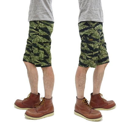 TOYS McCOY Cargo Shorts Men's Classic U.S. Army Fatigue-Inspired Casual Short Pants TMP1802 161 Tiger Stripe Camouflage Pattern