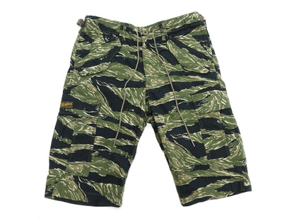 TOYS McCOY Cargo Shorts Men's Classic U.S. Army Fatigue-Inspired Casual Short Pants TMP1802 161 Tiger Stripe Camouflage Pattern