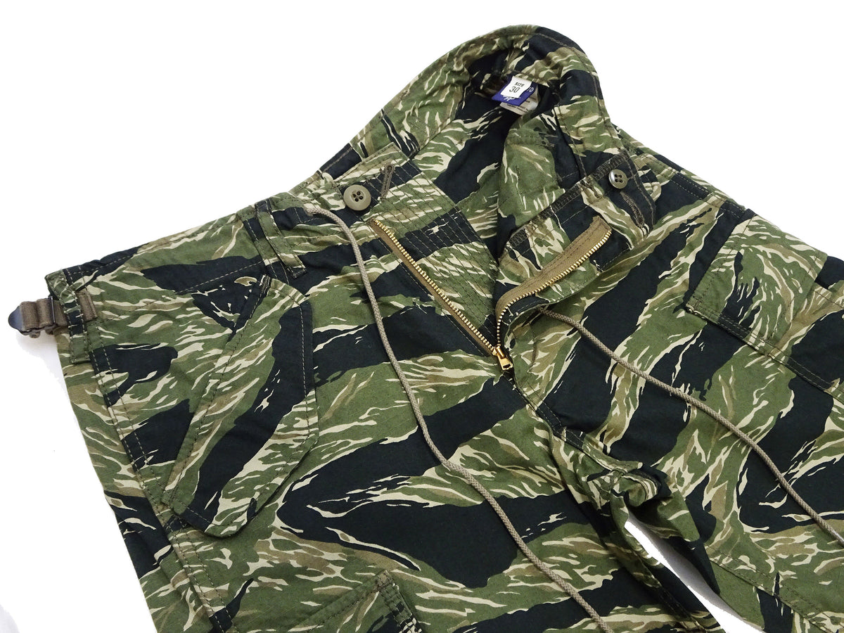 TOYS McCOY Cargo Shorts Men's Classic U.S. Army Fatigue-Inspired Casual Short Pants TMP1802 161 Tiger Stripe Camouflage Pattern