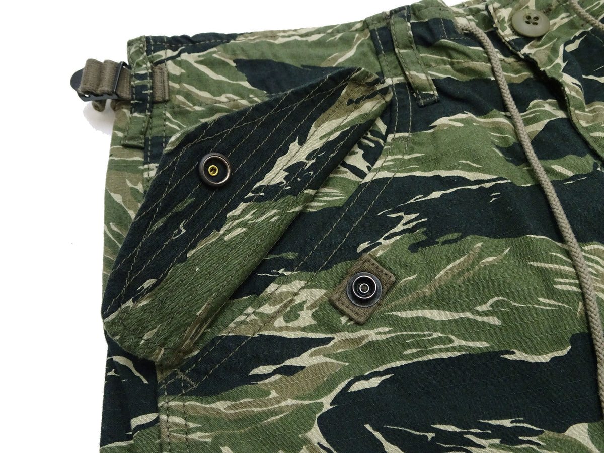 TOYS McCOY Cargo Shorts Men's Classic U.S. Army Fatigue-Inspired Casual Short Pants TMP1802 161 Tiger Stripe Camouflage Pattern