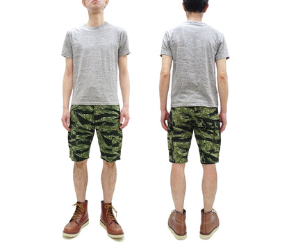 TOYS McCOY Cargo Shorts Men's Classic U.S. Army Fatigue-Inspired Casual Short Pants TMP1802 161 Tiger Stripe Camouflage Pattern