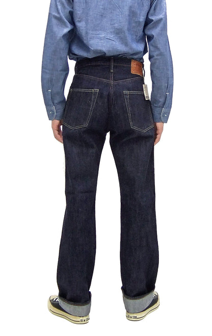 TOYS McCOY Jeans TMP2304 Men's Classic Relaxed Straight Fit One-Washed 13.5 oz. Deep Indigo Denim Pants Lot 675XX