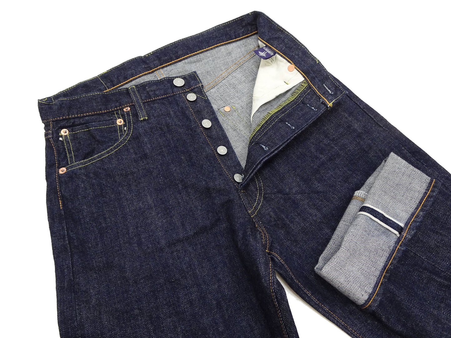 TOYS McCOY Jeans TMP2304 Men's Classic Relaxed Straight Fit One-Washed 13.5 oz. Deep Indigo Denim Pants Lot 675XX