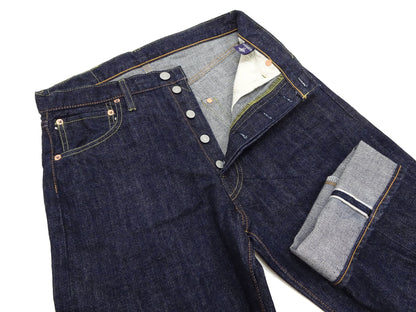 TOYS McCOY Jeans TMP2304 Men's Classic Relaxed Straight Fit One-Washed 13.5 oz. Deep Indigo Denim Pants Lot 675XX