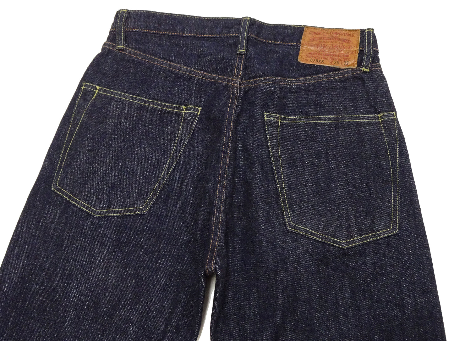 TOYS McCOY Jeans TMP2304 Men's Classic Relaxed Straight Fit One-Washed 13.5 oz. Deep Indigo Denim Pants Lot 675XX