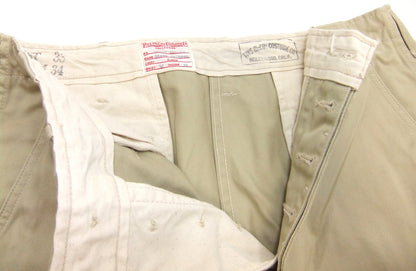 TOYS McCOY Steve McQueen "The Great Escape" Replica Chino Pants - Men's Khaki Trousers TMP2504