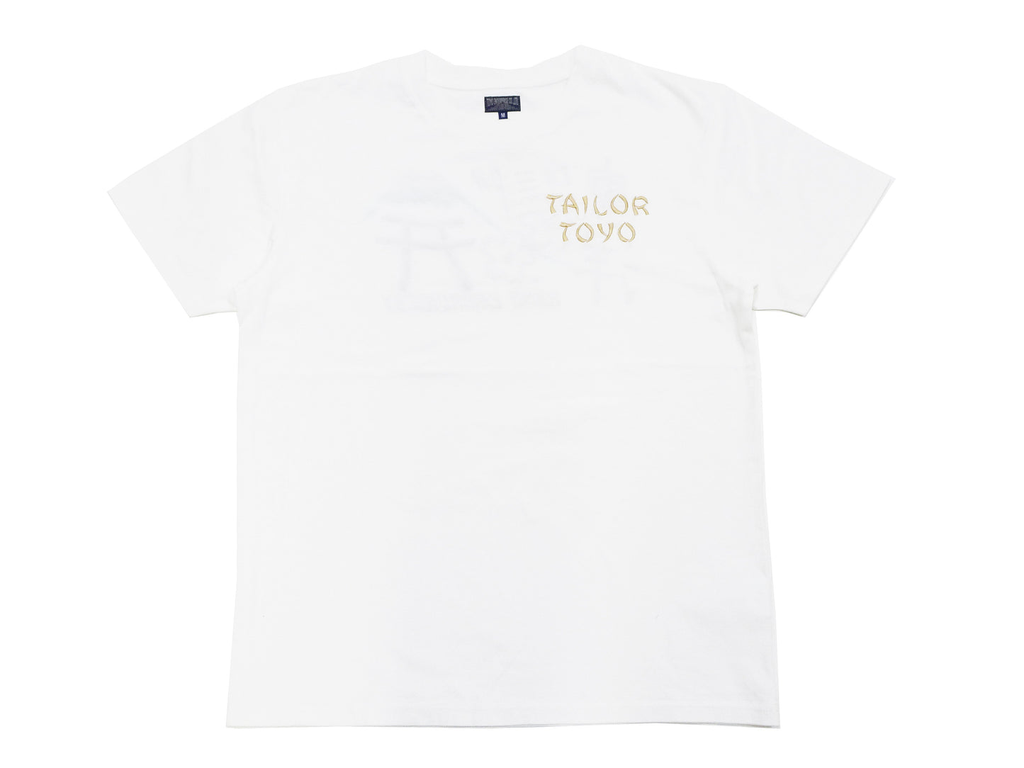 Tailor Toyo T-shirt Men's Sukajan Style Embroidered Short Sleeve Tee TT79213 101 White