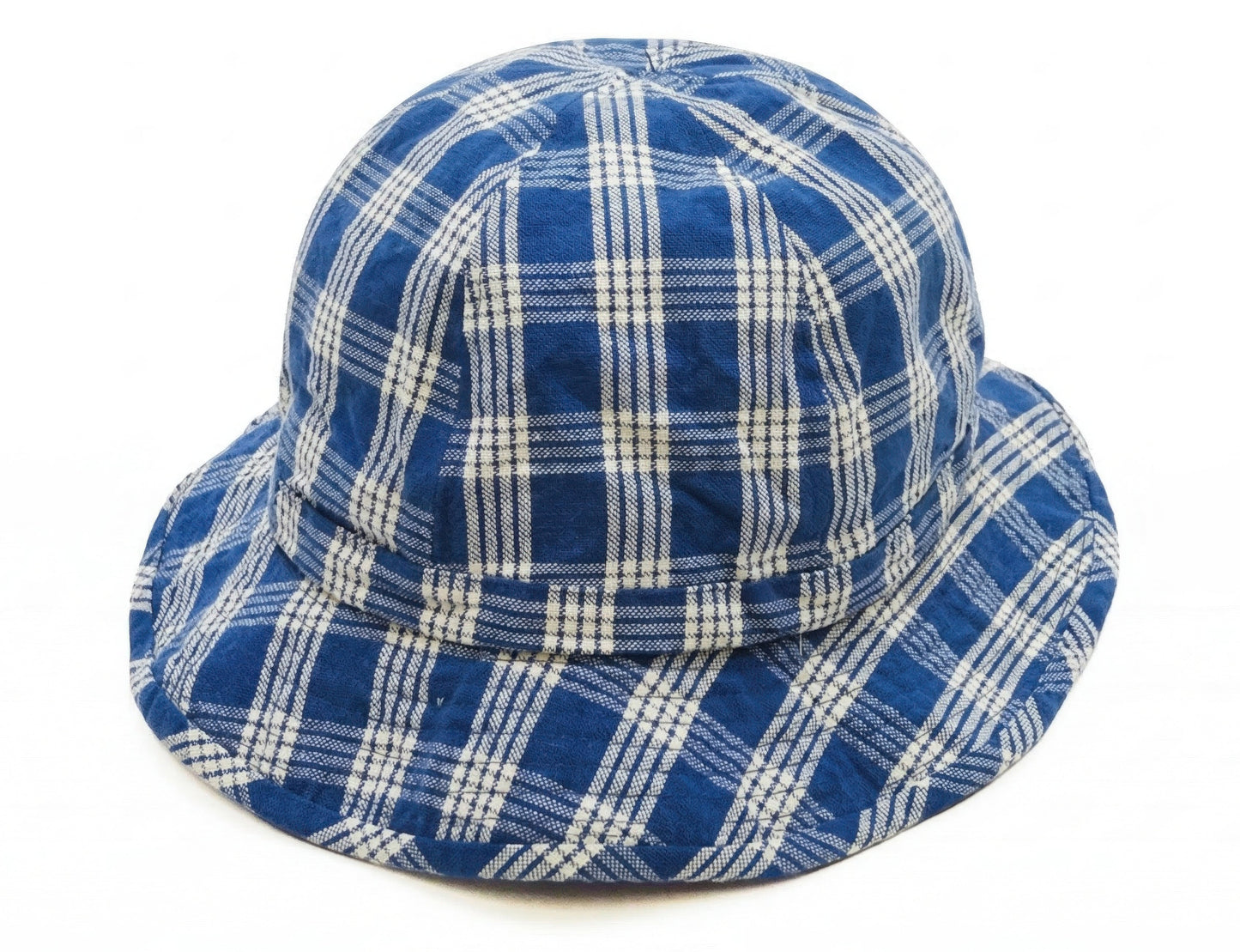 Union Supply Men's Palaka Plaid Bucket Hat - Vintage Hawaiian Workwear Style, Made in Japan (Toyo Enterprise US02883 421 One-Wash)