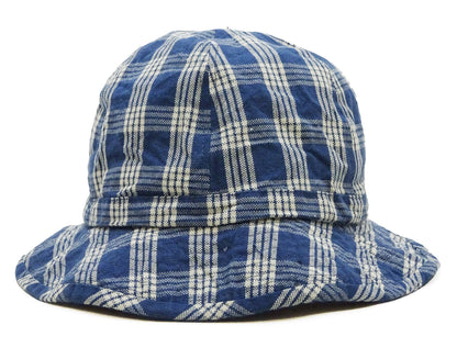 Union Supply Men's Palaka Plaid Bucket Hat - Vintage Hawaiian Workwear Style, Made in Japan (Toyo Enterprise US02883 421 One-Wash)