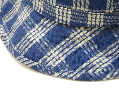 Union Supply Men's Palaka Plaid Bucket Hat - Vintage Hawaiian Workwear Style, Made in Japan (Toyo Enterprise US02883 421 One-Wash)