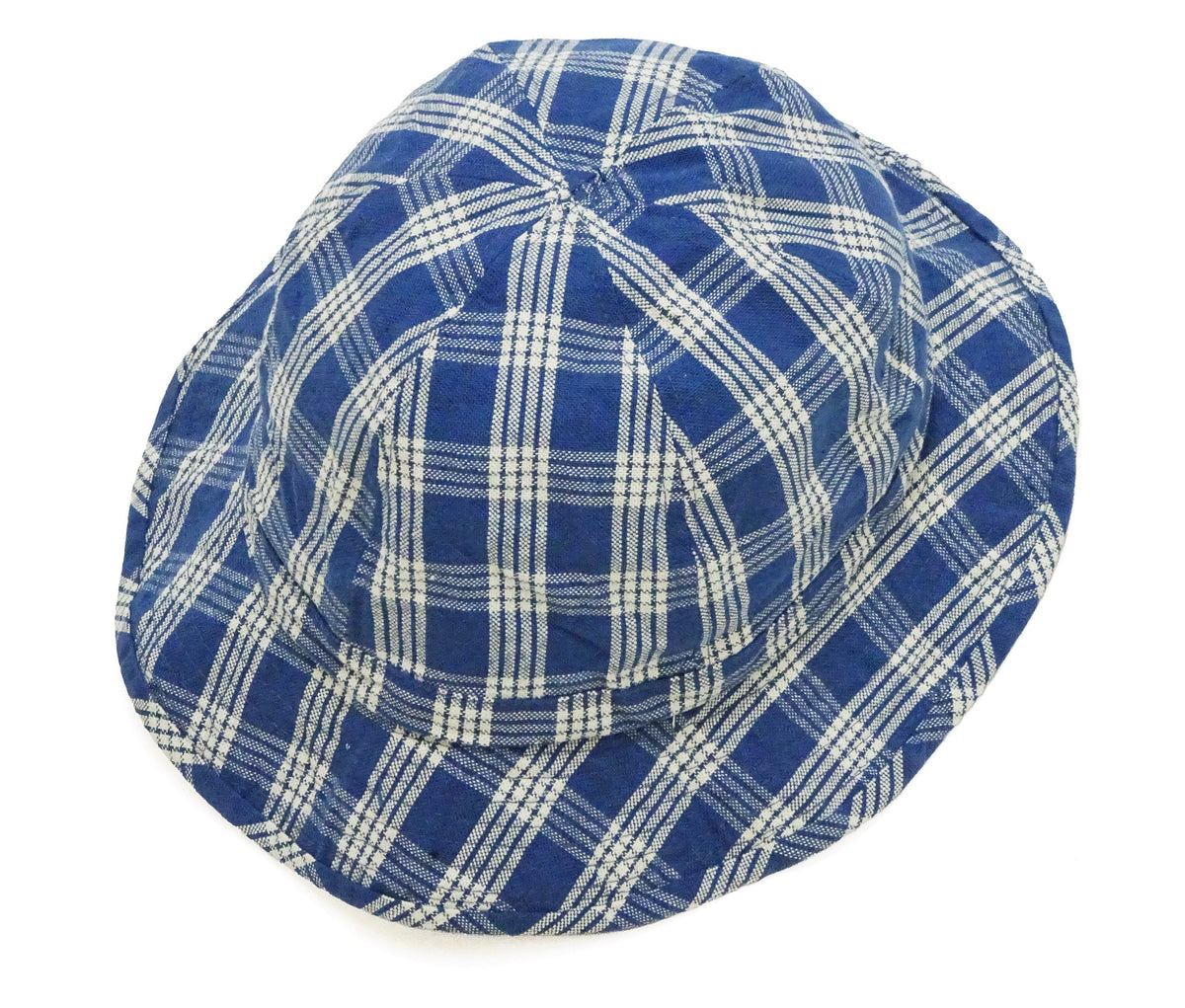 Union Supply Men's Palaka Plaid Bucket Hat - Vintage Hawaiian Workwear Style, Made in Japan (Toyo Enterprise US02883 421 One-Wash)