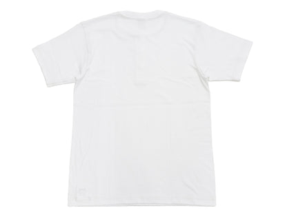 Whitesville Men's Short-Sleeve Henley T-Shirt, 100% Cotton Tubular-Knit Jersey, Slim Fit, One-Pack, Made in Japan (WV79681 105 Off-White)