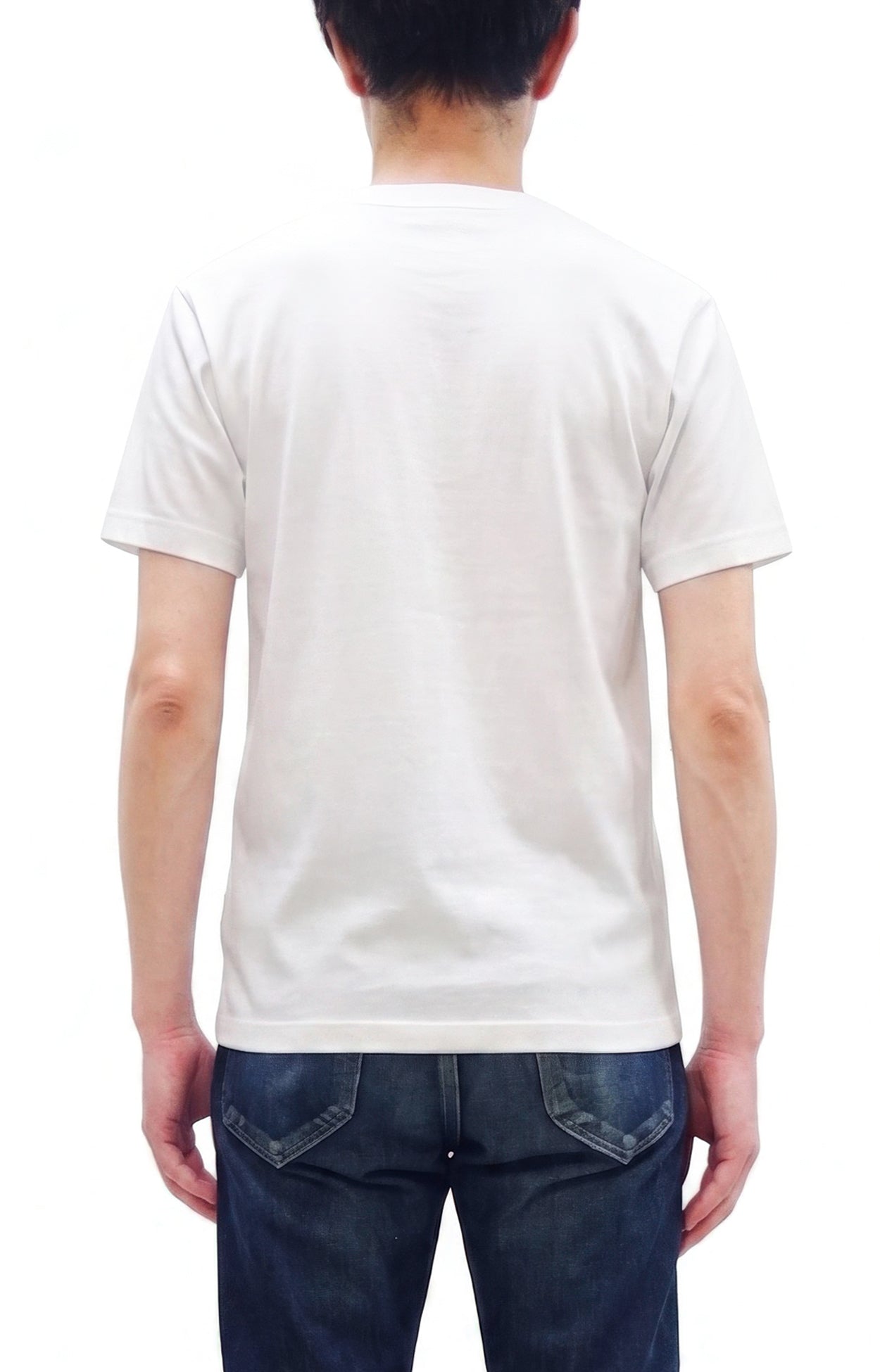 Whitesville Men's Short-Sleeve Henley T-Shirt, 100% Cotton Tubular-Knit Jersey, Slim Fit, One-Pack, Made in Japan (WV79681 105 Off-White)