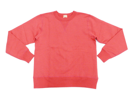 Whitesville Plain Sweatshirt Men's Loop-wheeled V-Insert Vintage Style WV67728 Red