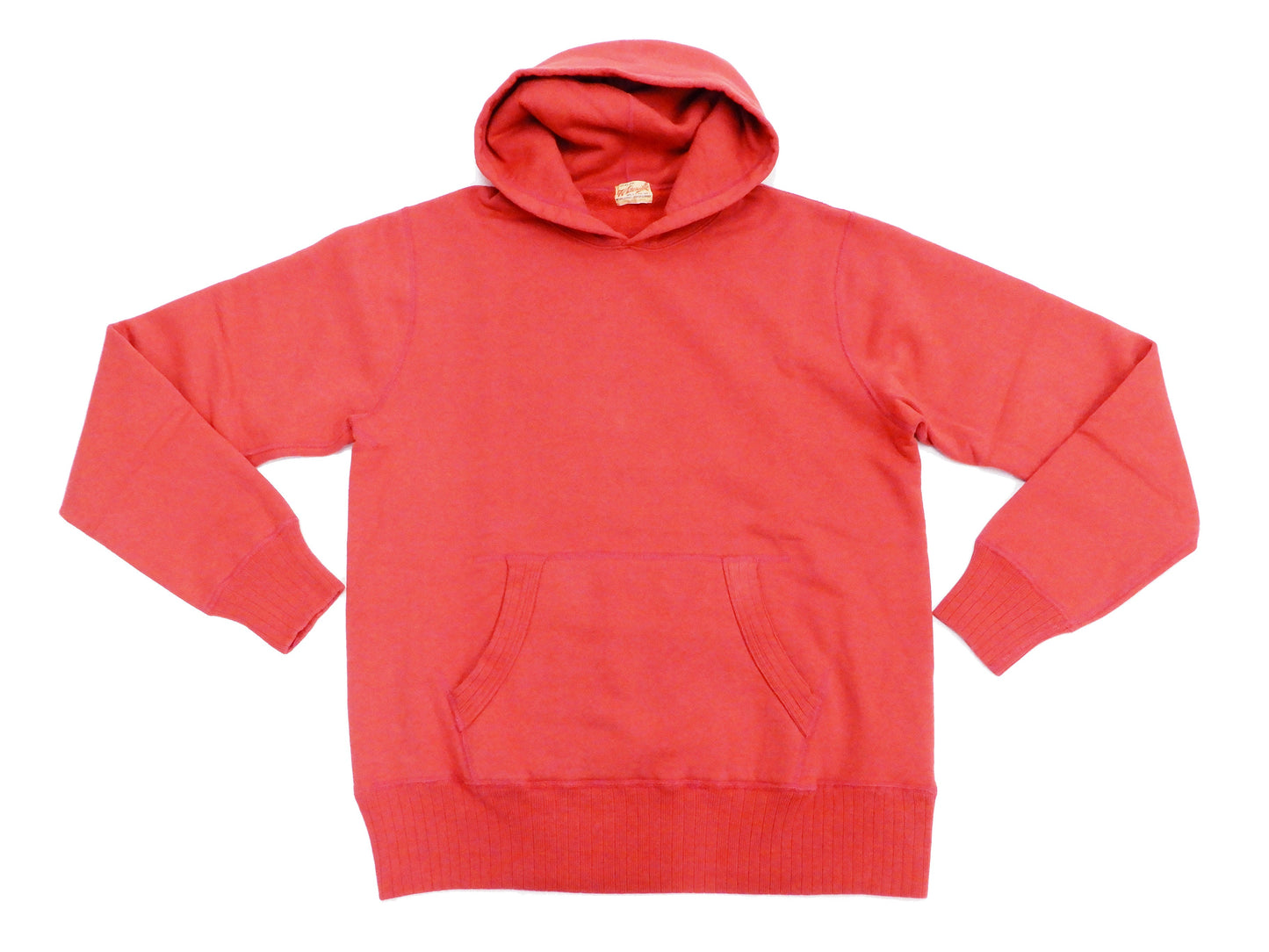 Whitesville Plain Pullover Hoodie Men's Solid Color Hooded Sweatshirt WV67729 Red
