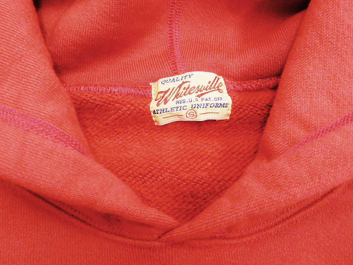 Whitesville Plain Pullover Hoodie Men's Solid Color Hooded Sweatshirt WV67729 Red