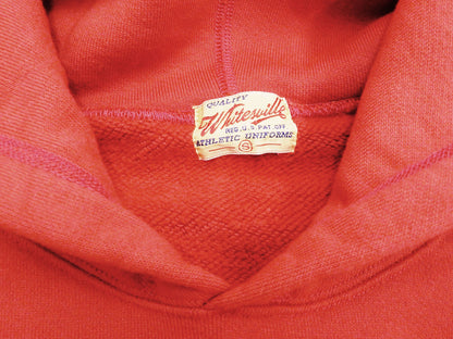 Whitesville Plain Pullover Hoodie Men's Solid Color Hooded Sweatshirt WV67729 Red