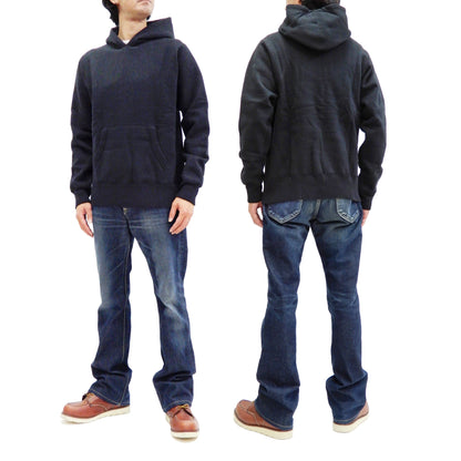 Whitesville Plain Pullover Hoodie Men's Solid Color Hooded Sweatshirt WV67729 Black
