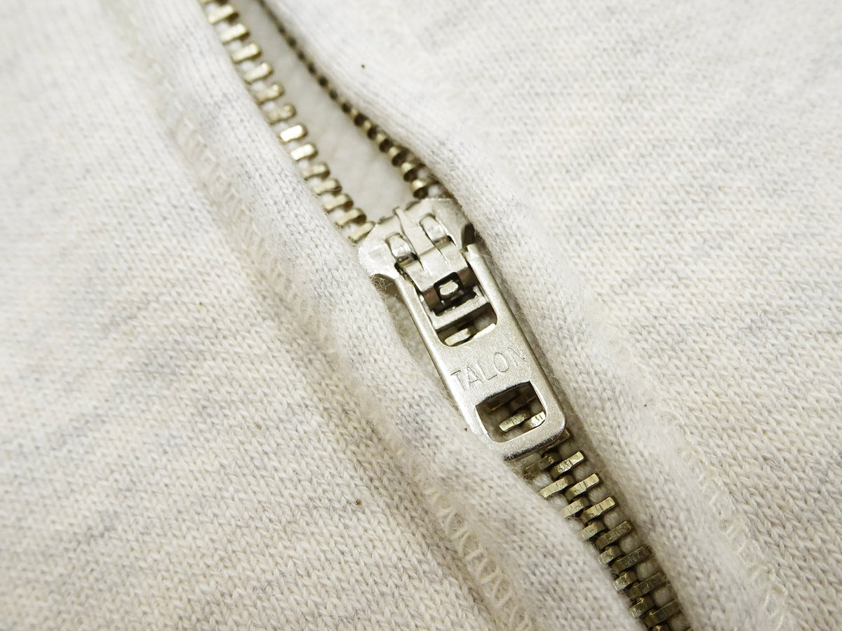 Whitesville Men's Collared Half-Zip Sweatshirt - Heavyweight Loopwheel Fleece, Made in Japan, Vintage-Inspired Athletic Wear (Toyo Enterprises WV69641 131 Oatmeal)