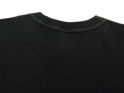 Whitesville Men's 2-Pack Plain Short-Sleeve Crew Neck T-Shirts, Tubular-Knit Cotton, Made in Japan by Toyo Enterprises (WV73544 119 Black)