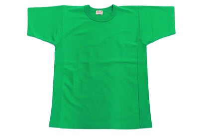 Whitesvill Plain T-shirt with Rib Side Panels Men's Heavyweight Short Sleeve Tee WV78930 144 Kelly-Green