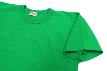 Whitesvill Plain T-shirt with Rib Side Panels Men's Heavyweight Short Sleeve Tee WV78930 144 Kelly-Green