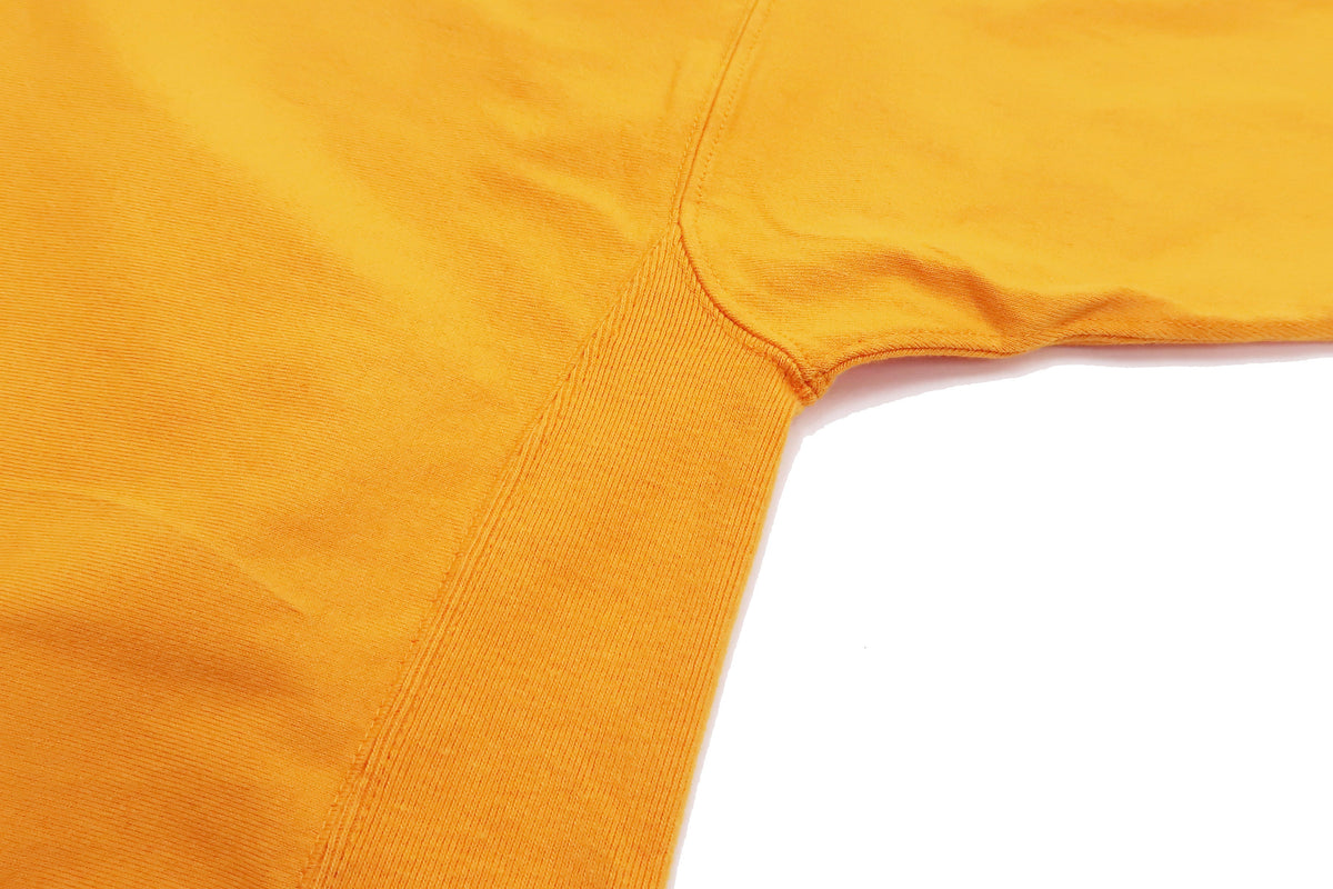 Whitesvill Plain T-shirt with Rib Side Panels Men's Heavyweight Short Sleeve Tee WV78930 156 Gold