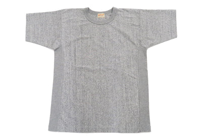Whitesvill Plain T-shirt with Rib Side Panels Men's Heavyweight Short Sleeve Tee WV78930 113 Heather-Gray