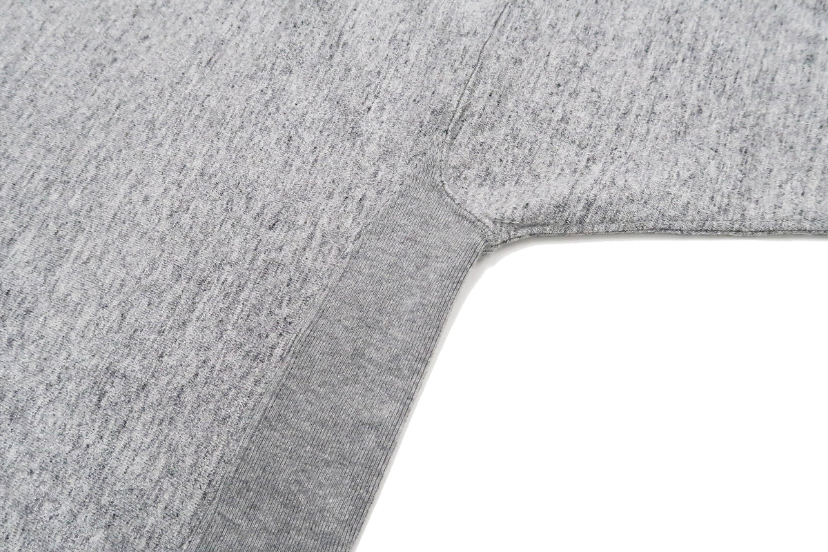 Whitesvill Plain T-shirt with Rib Side Panels Men's Heavyweight Short Sleeve Tee WV78930 113 Heather-Gray