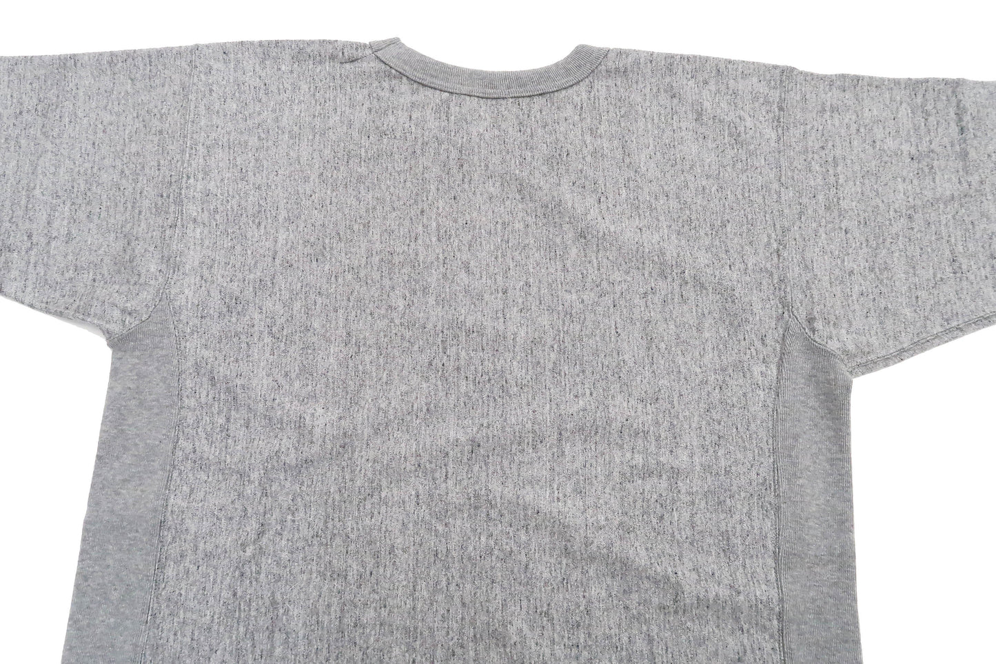 Whitesvill Plain T-shirt with Rib Side Panels Men's Heavyweight Short Sleeve Tee WV78930 113 Heather-Gray