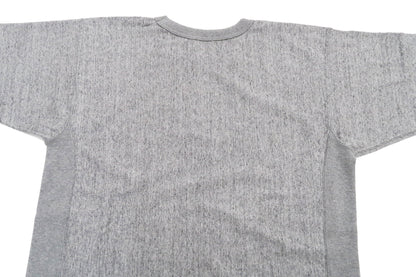 Whitesvill Plain T-shirt with Rib Side Panels Men's Heavyweight Short Sleeve Tee WV78930 113 Heather-Gray