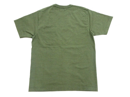 Whitesville Men's Plain Pocket T-Shirt - Short Sleeve Crewneck Loopwheel Tee (One-Wash) WV78932 by Toyo Enterprises 149 Olive